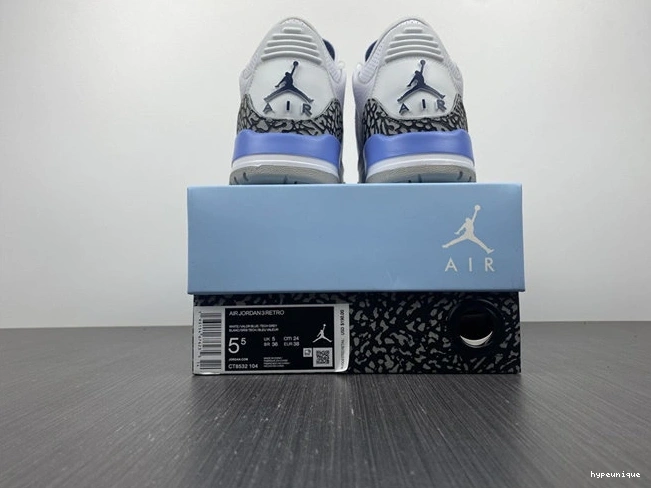 HYPE Fashionable 3837 Jordan3 UNC CT8532- 1014